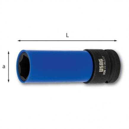 USAG U02700419 - Clés à douilles impact pour jantes alliage avec protection PTFE