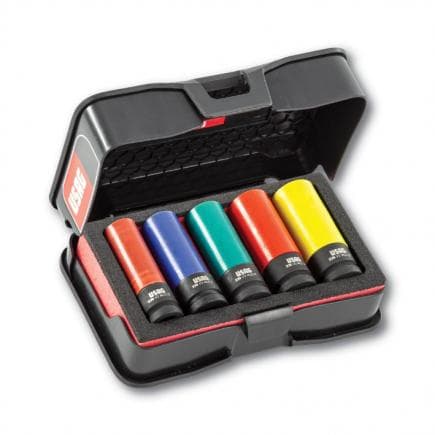 USAG U02700110 - Assortiment de douilles impact pour jantes alliage avec protection PTFE en coffret ABS (5 pièces)