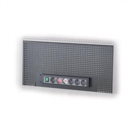 USAG U05160206 - Panneau à outils perforé avec 6 prises Schuko