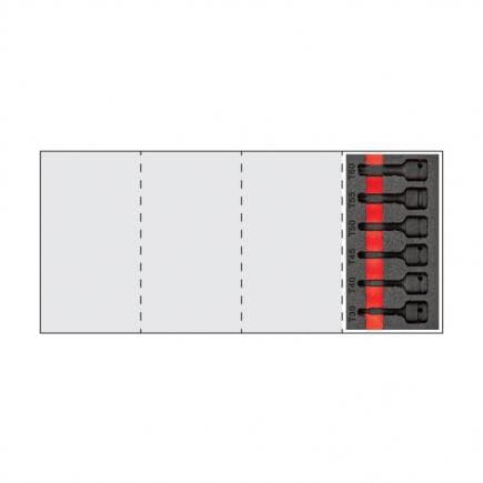 USAG U05191024 - Assortiment de clés à douilles impact 1/2" TORX® (6 pièces)