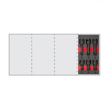USAG U05191023 - Assortiment de clés à douilles impact XZN 1/2'' (6 pièces)