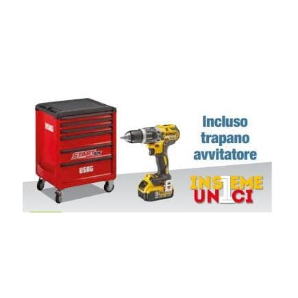 USAG U05161796W - START trolley 6 drawers with maintenance assortment (233 pcs.)