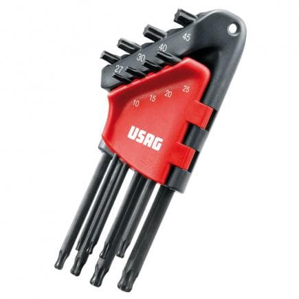 USAG U02800078 - Jeu de 8 clés mâles longues à tête sphérique TORX®
