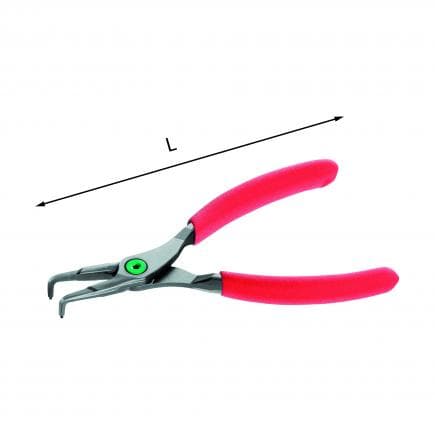 USAG U01270023D - Pince à becs coudés à 90° pour circlips intérieurs
