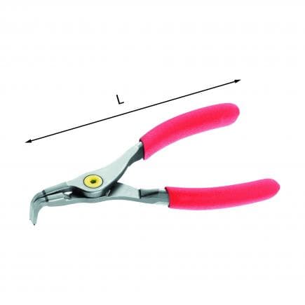 USAG U01280024D - Pince à becs coudés à 90° pour circlips extérieurs