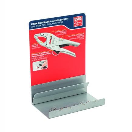 USAG U01340010Q - Présentoir de comptoir vide pour pinces multiprises autobloquantes