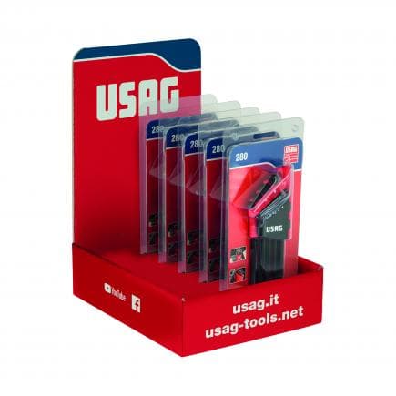 USAG U02800384 - Présentoir de comptoir avec 5 jeux de clés mâles 280 LTS/S9