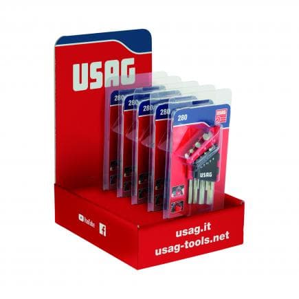 USAG U02800187 - Présentoir de comptoir avec 5 jeux de clés mâles 280 S9