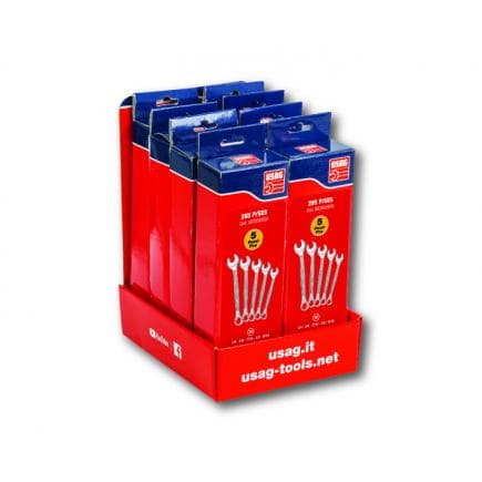 USAG U02850881 - Présentoir de comptoir en carton avec 8 jeux de clés mixtes en pouces 285 P/SE5