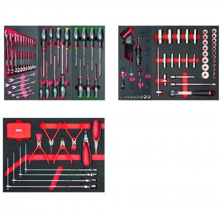 USAG U04950627 - Assortiment de réparation automobile - 3 coffrets (155 pièces)