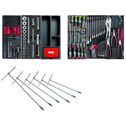 USAG U04950629 - Assortiment de réparation automobile - 2 coffrets (142 pièces)