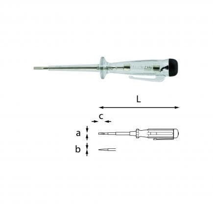 USAG U03210005D - Tournevis testeur de tension 110 ÷ 250 V