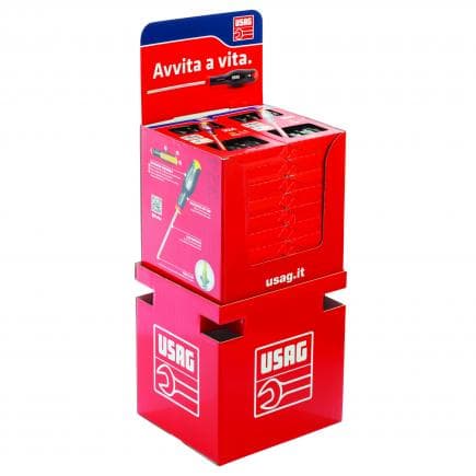 USAG U03240601 - Présentoir avec 20 jeux de tournevis 324 SH12