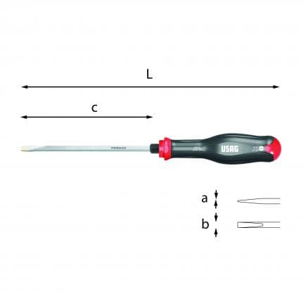 USAG U03240510D - Tournevis pour vis à fente