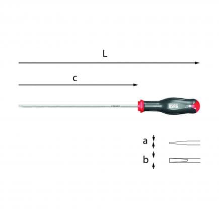 USAG U03240420D - Tournevis pour vis à fente
