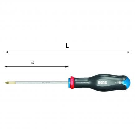 USAG U03240456D - Tournevis pour vis cruciformes PHILLIPS®-SUPADRIV®