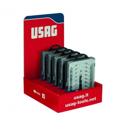 USAG U03410116 - Présentoir avec 5 jeux de micro-tournevis 341 SH17
