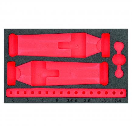 USAG U05191054Q - Module en mousse bicolore pour clés à ergots et à crochets (vide)