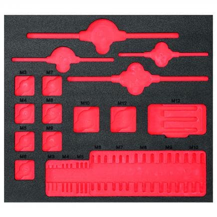 USAG U05191055Q - Module de mousse bicolore pour clés à tarauds et filières (vide)