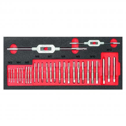 USAG U05191056 - Module en mousse bicolore avec clés à douille et matrices (29 pcs)