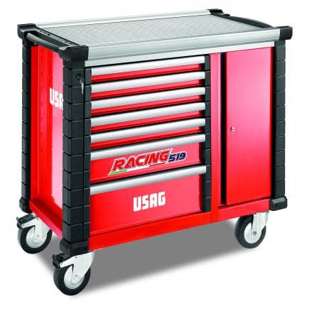 USAG U05190097 - Armoire à rouleaux Racing avec porte latérale - 7 tiroirs (vide)