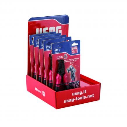USAG U08710015 - Présentoir avec 5 pinces à ressort CLICK 871 C