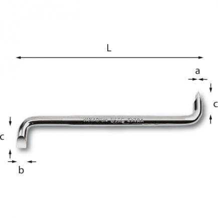 USAG U03400006 - Tournevis coudé pour vis à fente