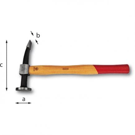 USAG U03920001 - Marteau à tête plate et ronde et panne courbée