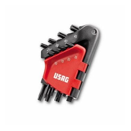USAG U02800577 - JEU DE 8 CLÉS MÂLES COUDÉES POUR VIS TORX® TAMPER RESISTANT
