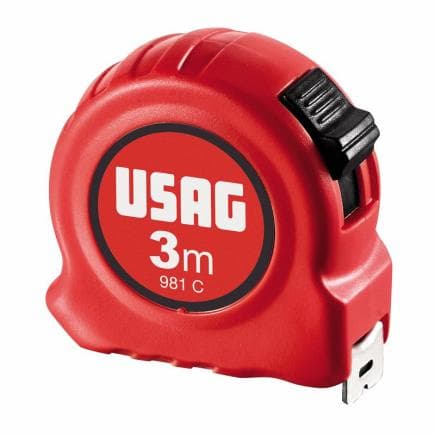 USAG U09810003 - Mètres-ruban avec corps en ABS, 3m