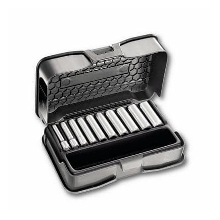 USAG U02359221 - ASSORTIMENT EN COFFRET ABS DE DOUILLES LONGUES 6 PANS (10 PIÈCES)