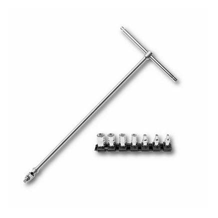 USAG U02730206 - CLÉ EN T ARTICULÉE AVEC 7 CLÉS À DOUILLE TORX® FEMELLE