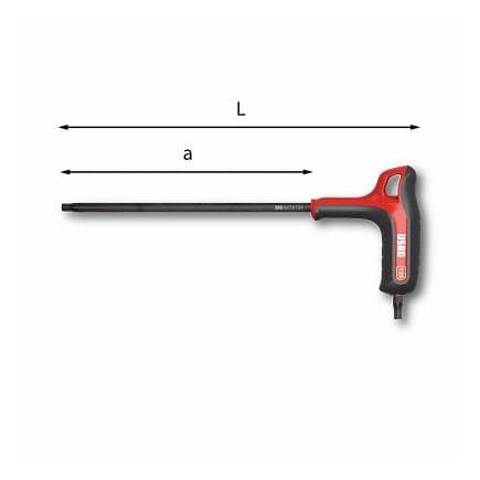 USAG U02800441 - CLÉS MÂLES COUDÉES AVEC POIGNÉE POUR VIS TORX®