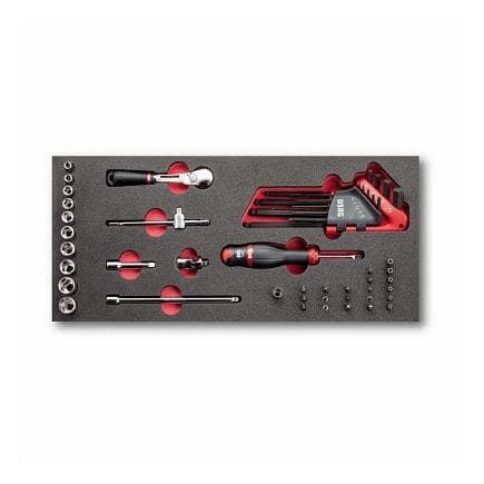USAG U05190924Q - 519 M 613AEBV Modulo vuoto assortimento cricchetti, bussole e brugole (46 pz)