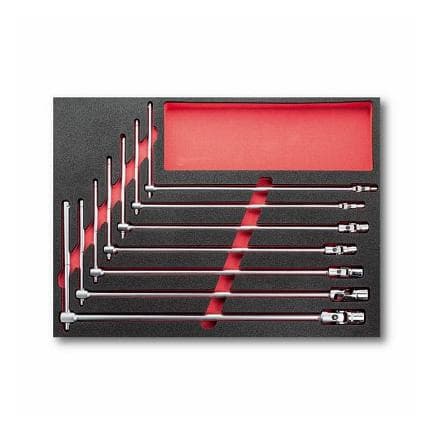 USAG U05190936Q - 519 M 276 V Modulo vuoto assortimento chiavi a T snodate con bocca esagonale (7 pz)