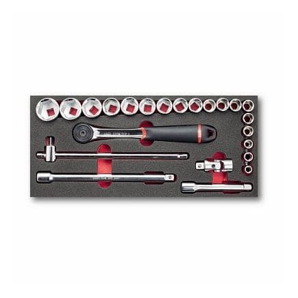 USAG U05190942Q - 519 M 613CEAV Modulo vuoto assortimento cricchetti e bussole (23 pz)
