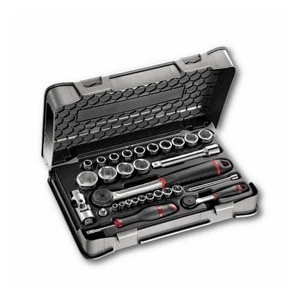 USAG U06060312 - ASSORTIMENT EN COFFRET ABS DE DOUILLES 6 PANS (30 PIÈCES)