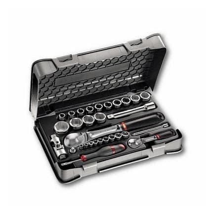 USAG U06060314 - ASSORTIMENT EN COFFRET ABS DE DOUILLES 6 PANS (30 PIÈCES)
