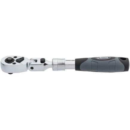 VIGOR V6614N - Cliquet réversible à cardan télescopique 1/4" 225 mm