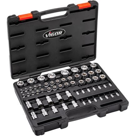 VIGOR V7920N - Jeu d'inserts pour clés à douille T+ (60 pcs.)