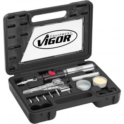 VIGOR V5512 - Jeu de fer à souder à gaz (12 pcs.)