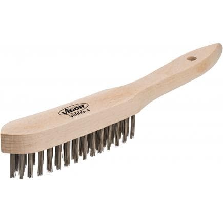 VIGOR V6809-4 - Brosse métallique d'acier avec 4 rangées