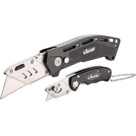 VIGOR V7099/2 - Jeu de couteaux pliants universels (2 pcs.)