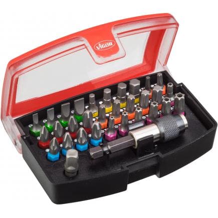 VIGOR V5019 - Jeu d'embouts 1/4" (32 pcs.)