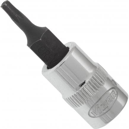 VIGOR V2596N - Douille mâle TORX® tamper résistant 1/4"