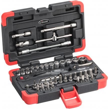 VIGOR V2414N - Jeu de clés à douille 1/4" (46 pcs.)