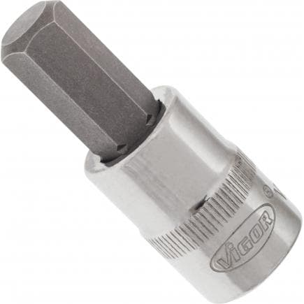 VIGOR V2285N - Douille mâle à 6 pans intérieurs 3/8" 49mm