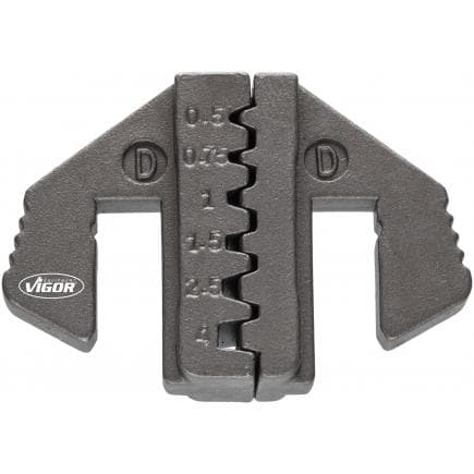 VIGOR V2499-D - Mâchoire D pour les embouts de câbles avec ou sans col