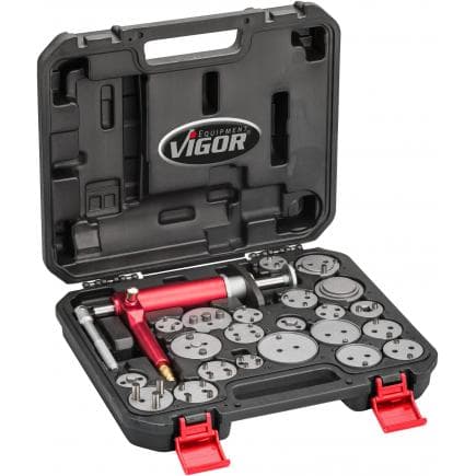 VIGOR V1711N - Jeu d'outils pour pistons de freins (23 pcs.)