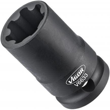 VIGOR V6633 - Douilles profil rainuré 1/2"